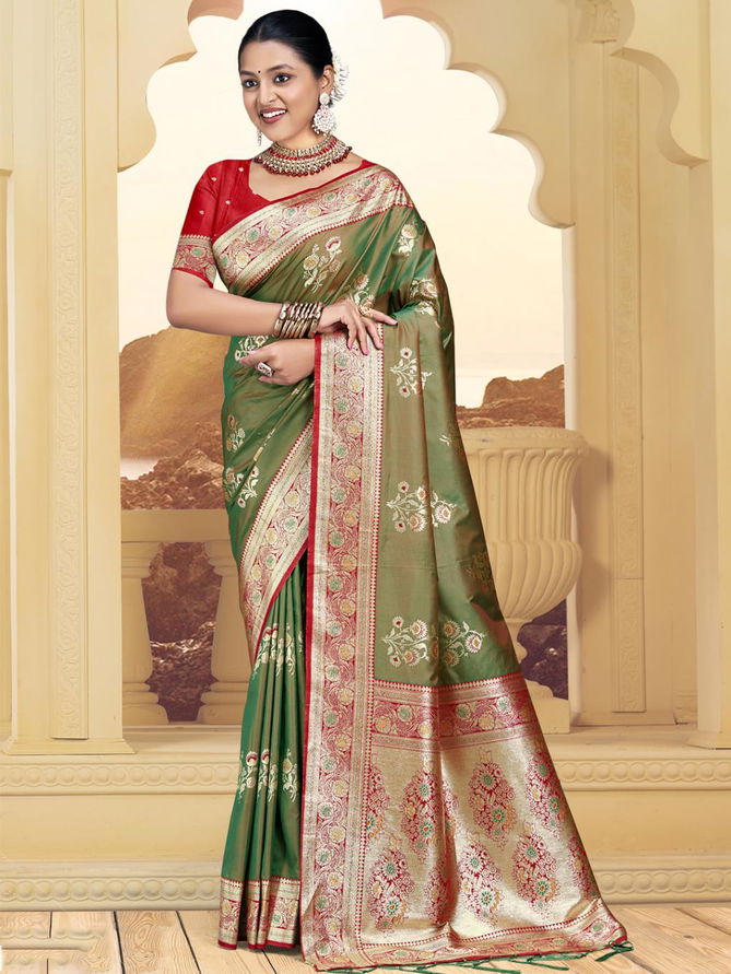 Rose Valley Silk 02 By Bunawat Designer Festival Wear Saree Suppliers In India